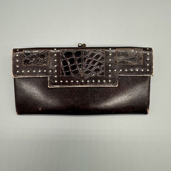 Princess Gardner Handbags - Vintage Princess Gardner Cowhide Wallet Brown